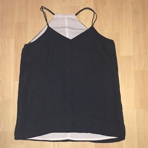 Black and white tank